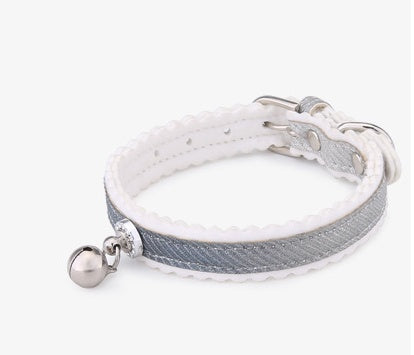HKM-945619 Gradient Color Cat Collar with Bell - Adjustable PU Material for All Seasons