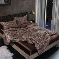 HKM-945619 Mulberry Silk Four-Piece Solid Color Quilt Cover Set