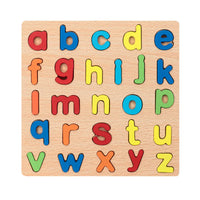 HKM-945619 Wooden Educational Puzzle - Hand Grasp Number & Letter Blocks for Early Learning
