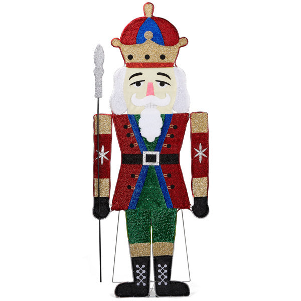 HKM-945747 Nutcracker Soldier Warm White LED Christmas Light Decoration for Indoor & Outdoor Use