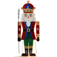 HKM-945747 Nutcracker Soldier Warm White LED Christmas Light Decoration for Indoor & Outdoor Use