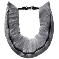 HKM-945747 Portable Refillable U-Shaped Travel Pillow with Luggage Storage, 75x17cm in Black, Gray, Blue, Pink