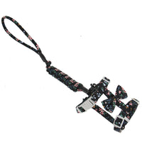 HKM-945811 Japanese Floral Cat Leash in Navy Blue and Pink Cherry Variants, Made with Cotton Cloth and Durable Accessories