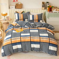 HKM-945939 Milk Velvet Fleece Duvet Cover for Cozy Autumn and Winter - Multiple Sizes Available