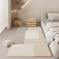 HKM-946003 Modern Square Carpet with Stripes and Geometric Patterns in Various Sizes and Colors