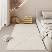 HKM-946003 Modern Square Carpet with Stripes and Geometric Patterns in Various Sizes and Colors