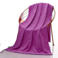 HKM-946195 Superfine Microfiber Absorbent Bath Towel - 70x140cm for Home, Car, and Screen Cleaning