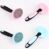 HKM-946323 Stainless Steel Needle Massage Grooming Comb with Anti-Slip Handle for Dogs and Cats