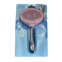 HKM-946323 Stainless Steel Needle Massage Grooming Comb with Anti-Slip Handle for Dogs and Cats