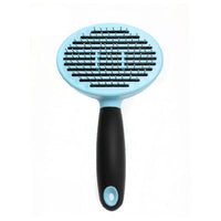 HKM-946323 Stainless Steel Needle Massage Grooming Comb with Anti-Slip Handle for Dogs and Cats