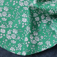 HKM-946451 Capel Long Velvet Cotton Fabric in Grass Green - 0.5m, 100% Pure Cotton, 145cm Width