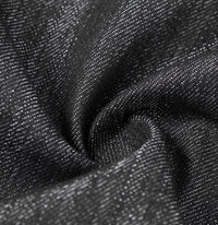HKM-946579 Vulcanized Black Denim Sleeveless Halterneck Work Apron for Versatile Use