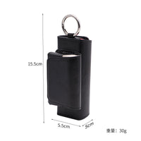 HKM-946643 ILU Protection PRIME Leather Case - Black, Pink, Gray, Wine Red, Dark Green, Wind Resistant, Gift Suitable