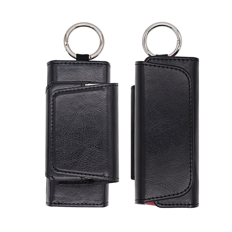 HKM-946643 ILU Protection PRIME Leather Case - Black, Pink, Gray, Wine Red, Dark Green, Wind Resistant, Gift Suitable