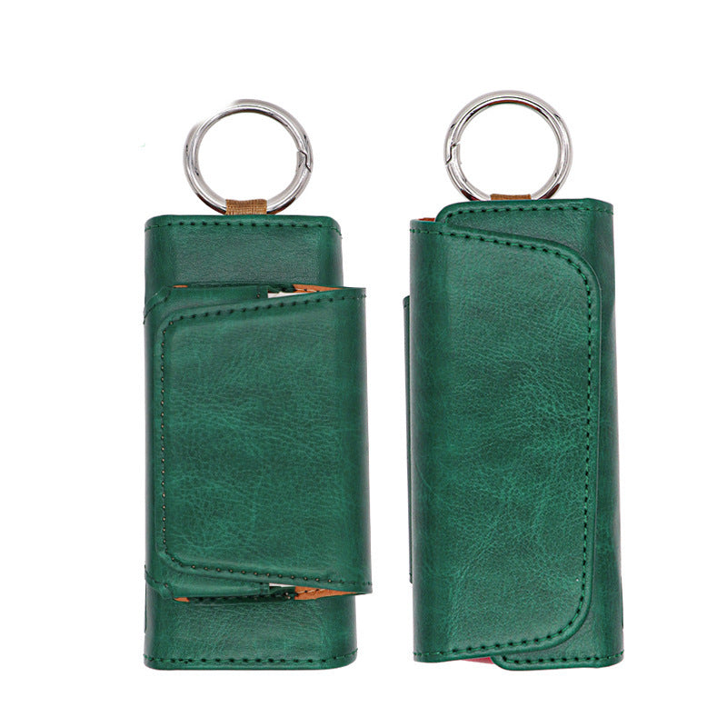HKM-946643 ILU Protection PRIME Leather Case - Black, Pink, Gray, Wine Red, Dark Green, Wind Resistant, Gift Suitable