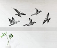 HKM-946707 Modern Nature-Inspired Acrylic Wall Art – Beautiful Birds Design, Glossy Finish, 35 × 15 Inches