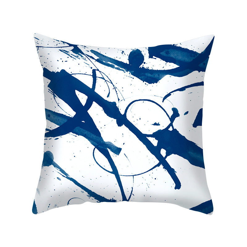 HKM-946835 Super Soft Printed Cushion Cover in Brushed Cloth and Imitation Linen, 45x45cm