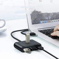 HKM-946963 USB 3.0 Extender Adapter Set with Multi-Port Hub for Desktop Computers, 0.5m to 2m Cable Lengths