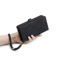 HKM-947027 Multi-functional Leather Wallet Phone Case for Samsung Galaxy Models