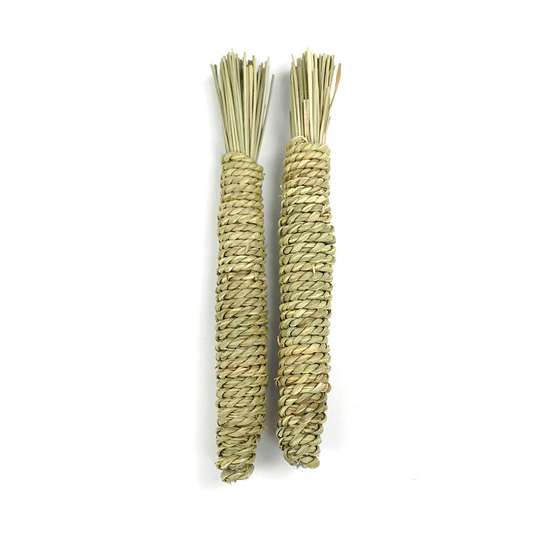 HKM-947219 Pet Hand Woven Water Grass Carrot Toy