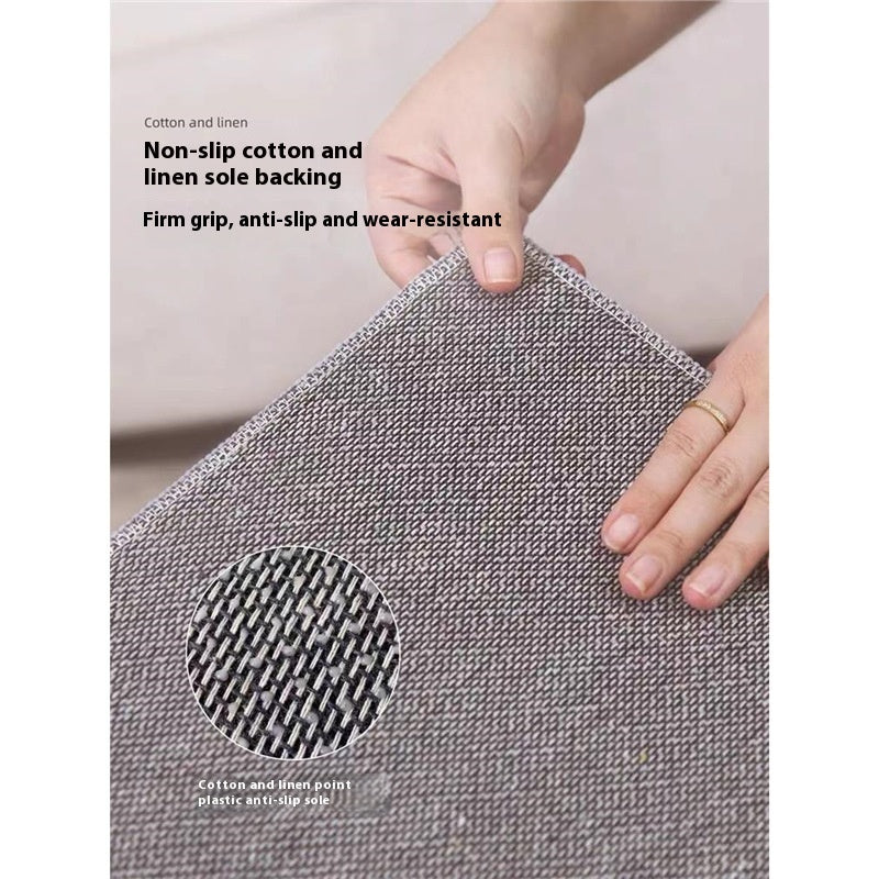 HKM-947411 Geometric Pattern Polyester Fiber Artificial Cashmere Carpet in Persian Gulf Colors