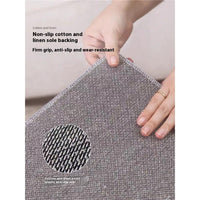 HKM-947411 Geometric Pattern Polyester Fiber Artificial Cashmere Carpet in Persian Gulf Colors