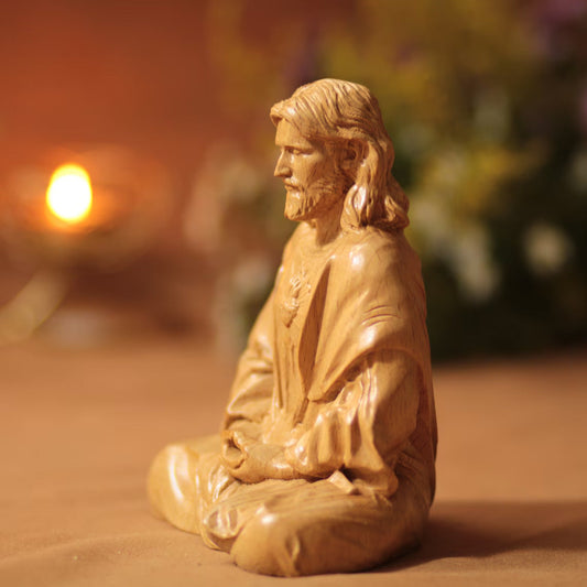 HKM-947539 Jesus Resin Ornaments for Holiday Home Decorations - 10cm & 15cm Sizes
