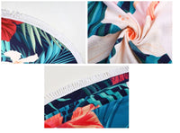 HKM-947603 Round Microfiber Beach Towel - Flower Design, 150cm
