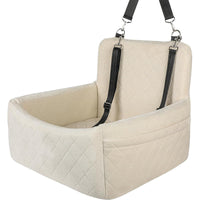 HKM-947731 Dog Car Mat - Front and Rear Row Protection, Holland Velvet Material, Gray and Black Design
