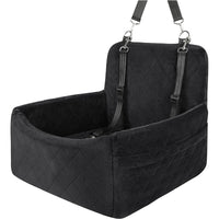 HKM-947731 Dog Car Mat - Front and Rear Row Protection, Holland Velvet Material, Gray and Black Design