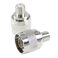 HKM-948115 RF Coaxial F Head Converter - Metal, Universal Fit, Copper Connection - 3x1.8cm