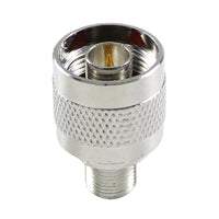 HKM-948115 RF Coaxial F Head Converter - Metal, Universal Fit, Copper Connection - 3x1.8cm