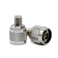 HKM-948115 RF Coaxial F Head Converter - Metal, Universal Fit, Copper Connection - 3x1.8cm