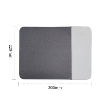 HKM-948179 Wireless Charging Mouse Pad with PU Surface - Black, Gray, Blue, Pink Options