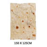 HKM-948499 Cozy Round Flannel Burrito Blanket – Super Soft Microfiber Travel Throw for All Seasons