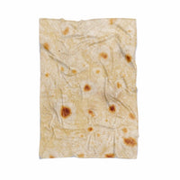 HKM-948499 Cozy Round Flannel Burrito Blanket – Super Soft Microfiber Travel Throw for All Seasons