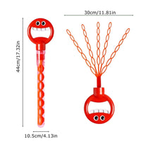 HKM-948563 32 Hole Smiley Face Bubble Wand with Five Claws - Fun Bubble Blower Tool for Kids 2-13 Years