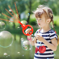 HKM-948563 32 Hole Smiley Face Bubble Wand with Five Claws - Fun Bubble Blower Tool for Kids 2-13 Years