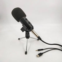 HKM-948627 Reverb BM800 USB Condenser Microphone with Tripod Stand, Volume Control, and Reverb Effect