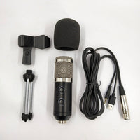HKM-948627 Reverb BM800 USB Condenser Microphone with Tripod Stand, Volume Control, and Reverb Effect