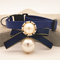 HKM-948627 Seven-color Pearl Bow Cat And Dog Neck Flower Pet Collar