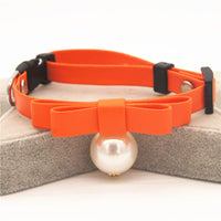 HKM-948627 Seven-color Pearl Bow Cat And Dog Neck Flower Pet Collar