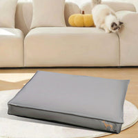 HKM-948691 Waterproof Removable Washable Scratch-Resistant Cat Litter Mat in Silver Gray, Matcha, Amber - Sizes S, M, L