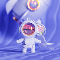 HKM-948755 Kawaii Astronaut 3D PVC Keychain - Cartoon Car Key Ring Accessory