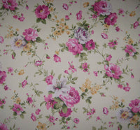 HKM-948755 Peony Peach Skin Printed Polyester Fabric - 210T Density, 150cm Wide, Versatile for Crafts and Home Decor