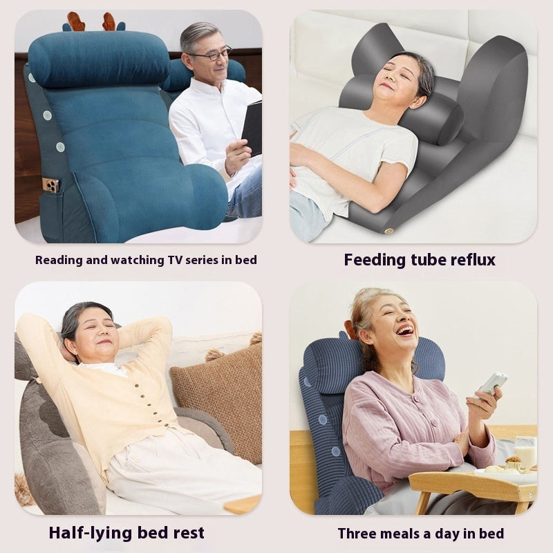 HKM-948819 K-Square Large Soft Bag Sofa Bedside Backrest with Removable Washable Liner