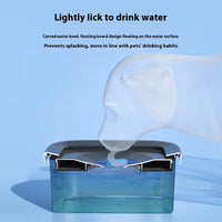 HKM-948947 Stainless Steel Floating Pet Water Bowl with Filter Element - Anti-Tumble Design