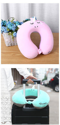 HKM-949203 U-Shaped Slow Rebound Memory Foam Neck Pillow for Comfortable Car Travel and Naps