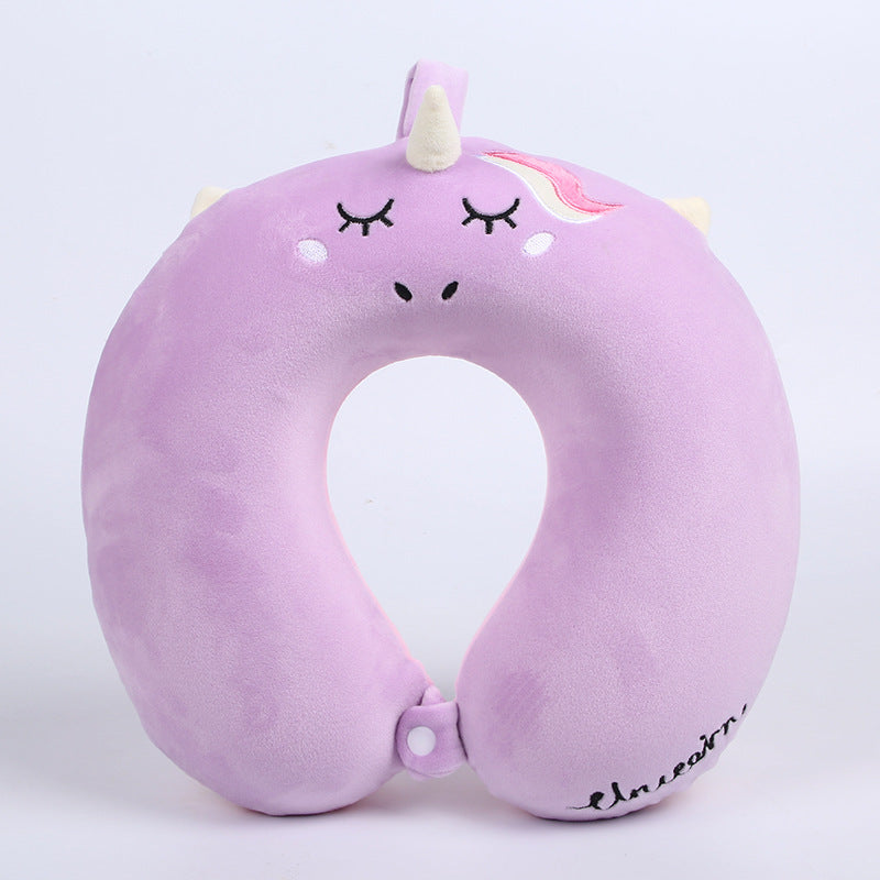 HKM-949203 U-Shaped Slow Rebound Memory Foam Neck Pillow for Comfortable Car Travel and Naps