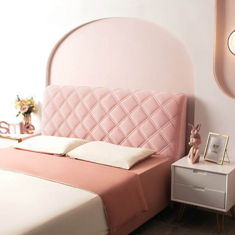 HKM-949395 Universal Soft Bed Head Cover for Wooden Bed with Thick Backrest - Various Colors & Sizes Available